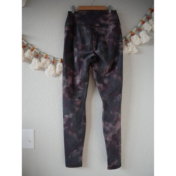 Alo Yoga Womens Solarized Hi-Rise Tie Dye Leggings Gym Running Comfort Active M - Picture 3 of 9